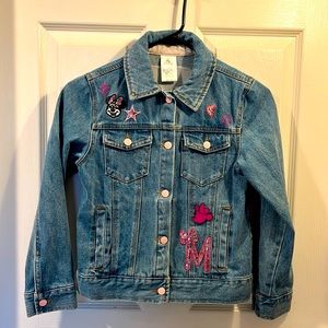 Disney mini mouse denim jacket size 7/8 girls